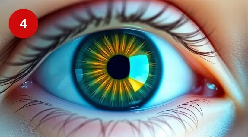 Stage 4 visual showing aging vision awareness illustration